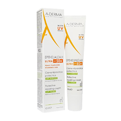 Image A-Derma - Epithélial A.H Ultra 50+ - Crème réparatrice protectrice anti-marques 40 ml