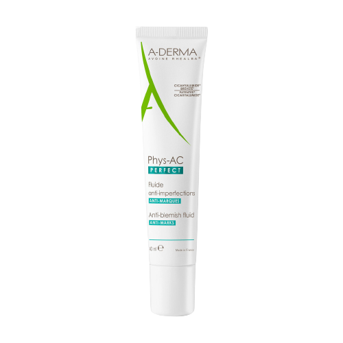 A-Derma - Phys-AC Perfect - Perfect Fluide visage anti-imperfections anti-marques peaux grasses à tendance acnéique 40 ml