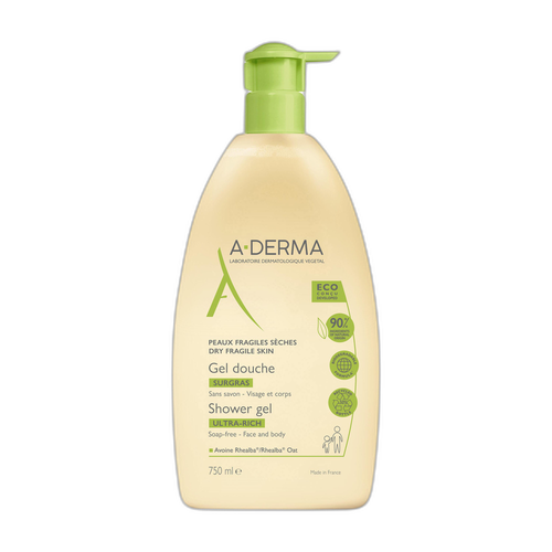 Image A-Derma - Les Indispensables - Gel douche surgras nourrissant 750 ml