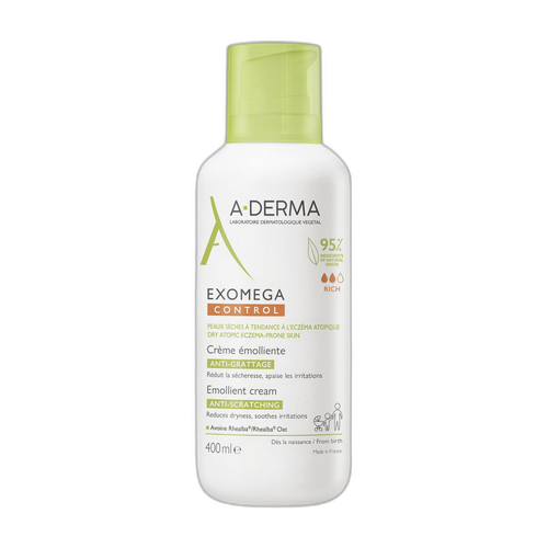 Image A-Derma - Exomega Control - Crème émolliente anti-grattage - Peaux sèches à tendance à l'eczéma atopique 400 ml