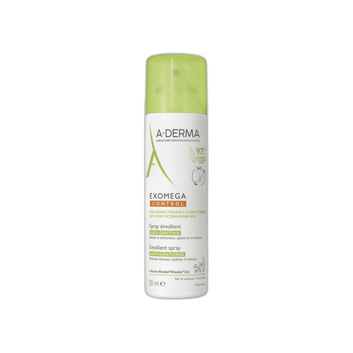 A-DERMA — EXOMEGA CONTROL — SPRAY ÉMOLLIENT anti-grattage 50 ml