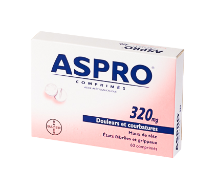 Image ASPRO 320MG 60 COMPRIMÉS