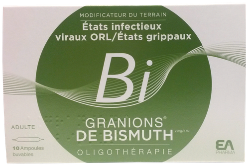 Image GRANIONS BISMUTH AMPOULE BUVABLE 2ML X10