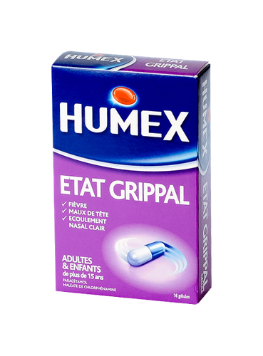 Image HUMEXLIB RHUME ETAT GRIPPAL GÉLULE X16