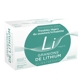 Image GRANIONS LITHIUM AMPOULE BUVABLE 2ML X30