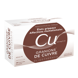 Image GRANIONS CUIVRE AMPOULE BUVABLE 2ML X30