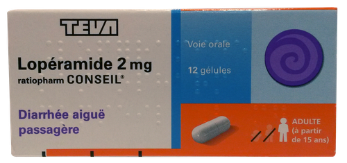 Image LOPERAMIDE 2MG RATIO CONSEIL GELULE 12