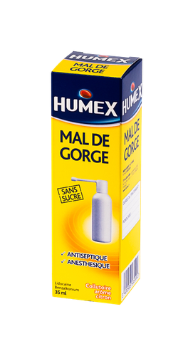 Image HUMEX MAL DE GORGE COLLUTOIRE 35ML