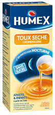 Image HUMEX TOUX SÈCHE OXOMEMÉMAZINE 0,33MG/ML SANS SUCRE 150ML
