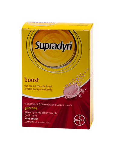 Image SUPRADYNE BOOST 20 COMPRIMÉS EFFERVESCENTS